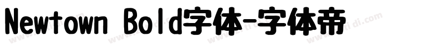 Newtown Bold字体字体转换